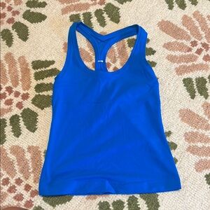Lululemon Athletica Fitted Blue Tank Top